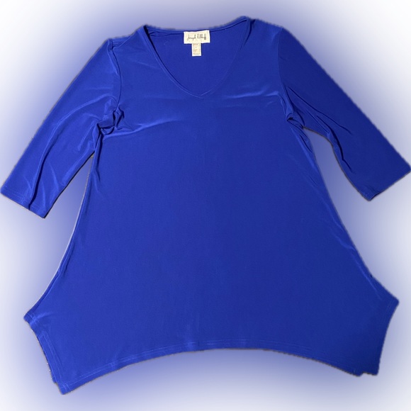 Joseph Ribkoff Blue Tunic Relaxed fit Top - Picture 2 of 7